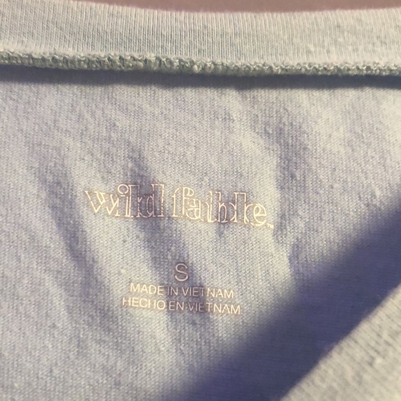 Wild Fable size small light blue crop top - Picture 4 of 4